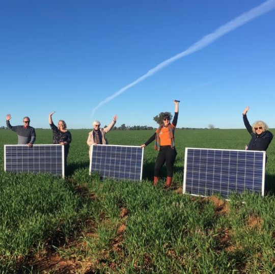 Haystacks solar garden